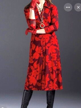 Cabi Style 4392 Mesh Shirt Dress